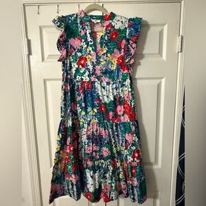 Entro Floral Maxi Dress - Multicolor